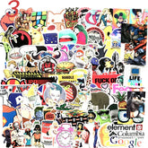 Illustration 100 Stickers set